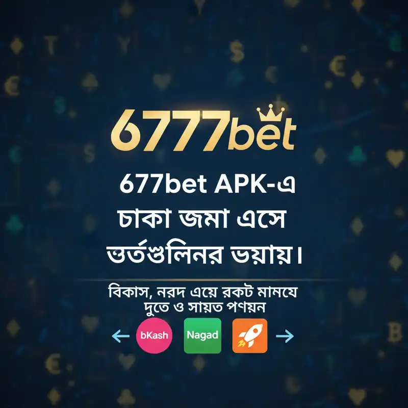 6777bet ডিপোজিট ও উইথড্র পদ্ধতি